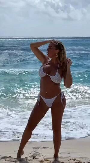 belgium topless beach - Aisleyne Horgan Wallace sizzles in tiny bikini for eye-popping beach snaps  - Daily Star