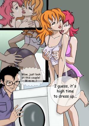 Lesbiam Porn Cartoon - Cartoon lesbians commanding each other - Silver Cartoon - Picture 4