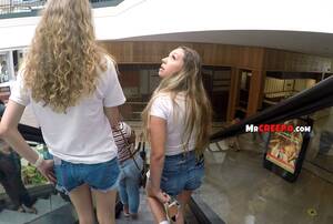 mall girls voyeur - Teen girl bends over her perfect ass in front of voyeur ~ Mr. Creepo