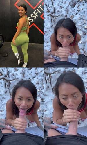 asian outdoor blowjob - Asian Fitness Model Outdoor Blowjob - Porn - EroMe