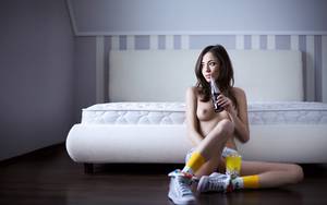 naked beach asian bikini topless - 