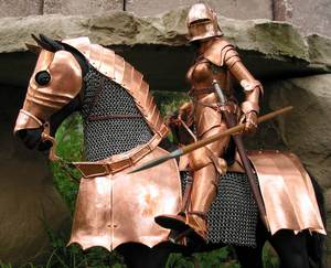 Female Knight - Knight On Horse Statue