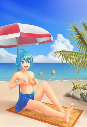 beach girls naked on webcam - File:Anime girl at beach.jpg - Wikipedia