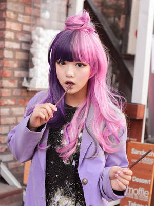 Asian Dyed Hair Porn - Colored hair