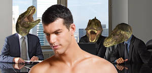 chuck - Chuck Tingle, Gay T-Rex Law Firm Executive Boner