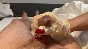 long nail gloved handjobs - Blowjob And Long Nails Gloves Handjob