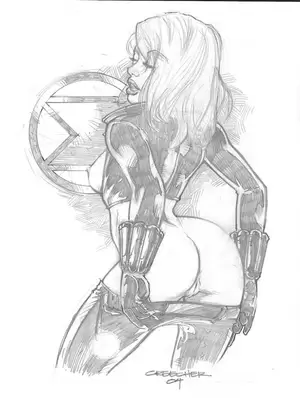 mature naked black sketch - Black Widow adult images from AI art generator porn pics