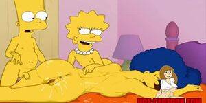 Lisa And Bart Simpson Sissy Porn - Simpsons porn Bart and Lisa have fun with mother Marge - Tnaflix.com