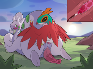 Hawlucha Pokemon Porn Sex - Yaoi pinup goodra+hawlucha