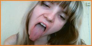 Girls Tongue Fetish Porn - Gina - Tongue Fetish
