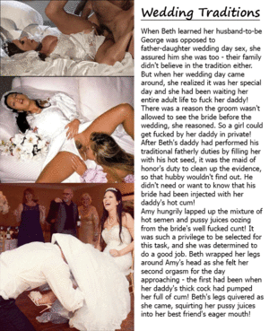 Bride Slut Porn Caption - The maid of honor cleans up the bride - Porn With Text