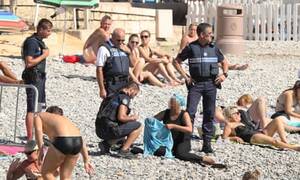 cute nudist public sex - French police make woman remove clothing on Nice beach following burkini  ban | France | The Guardian