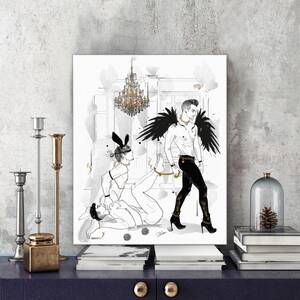 Gay Cartoon Porn Bondage Drawings - Tobias, Rocky and Andreas - gay art - gay - gay love - male nude - bdsm -  bondage - sex - erotic Drawing by Artemisia | Artfinder