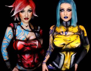 Maya Borderlands 2 Lilth Porn - Cosplay] Hey I'm a bodypainter, I painted myself as Lilith and Maya from  Borderlands- it took around 10 hours for each character : r/nextfuckinglevel