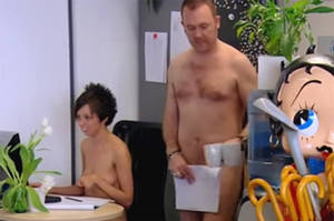 black office worker nude - Office workers go totally nude at work for social experiment | Daily Star