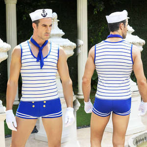 Men Lingerie Porn - New Porn Men Lingerie Sexy Hot Erotic Seaman Cosplay Sexy Costumes Stripe  Navy Uniform Cosplay Erotic