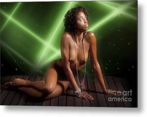 african american stars nude - Chynna African American Nude Girl in Sexy Sensual Photograph and in Color  4800.02 Metal Print by Kendree Miller - Fine Art America