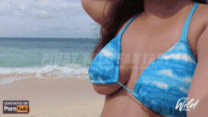 gif boob flash on beach - Enjoying Flashing My Tits At The Beach Porn Gif | Pornhub.com