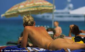 italian topless beach - Topless sunbather reported to police by mother of two for 'troubling' her  sons on beach | Daily Mail Online