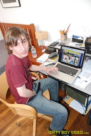 boy caught masturbating - Shaggy Twink Caught Masturbating & Fucked By His Twink Buddies