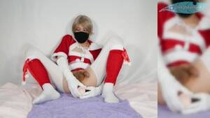 Christmas Crossdresser Porn - Merry Christmas / Happy Holidays! Femboy Crossdresser Got a Big Dildo!  Riding it and Shoot Huge Cum! - Free Porn Videos - YouPorn