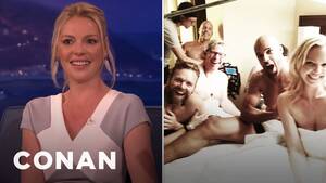 Bisexual Porn Katherine Heigl - Katherine Heigl explains her 'really porny' Instagram photo to Conan  O'Brien | Daily Mail Online