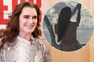 brown haired hoe brooke - Brooke Shields shares stunning nude photo in honor of Earth Day 2021