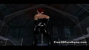 leather toon porn - 3D cartoon babe in leather struts her stuff - XVIDEOS.COM