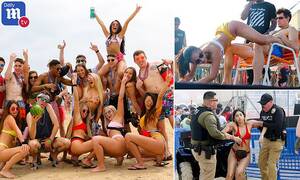 Drunk Spring Break - Wild college students on spring break descend upon South Padre, Texas |  Daily Mail Online