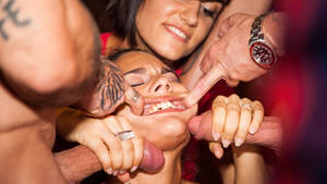 cum louder orgy - Apolonia bursts Barcelona Erotic Show