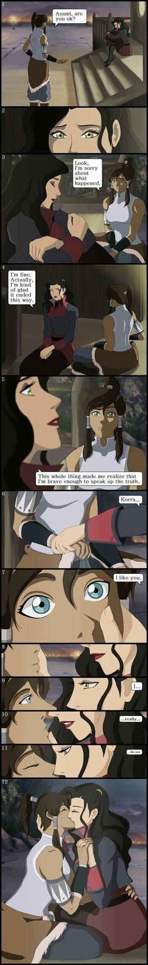 Korrasami Legend Of Korra Lesbian Porn - Korrasami - Confession (Complete) (SLVV) by SandraLVV. This totally  happened.