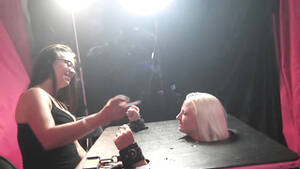 Lesbian Spit Humiliation - Quebec - Blond face spitting and ash humiliation