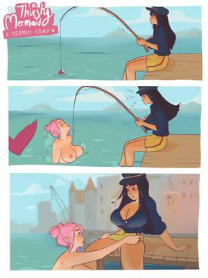 mermaid lesbian porn cartoons gallery - A Thirsty Mermaid [Hornyx] - Porn Cartoon Comics