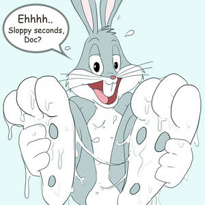 Furry Cum On Feet - after_sex anthro bugs_bunny bukakke bunny cum feet fetish foot_fetish fur  furry gay hindpaw lagomorph looney_tunes male