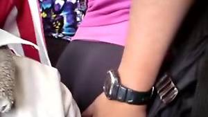 ass grope - GROPED THE BEST BIG ASS MILF OF THE LEGGINS ON THE BUS 2