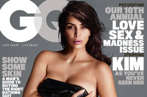 kim kardashian getting fucked - Kim Kardashian Poses Naked For NSFW 'GQ' Cover and Spread