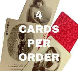 nude actress playing vintages cards - 70s Nude Cards - Etsy