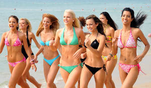 beach girls topless pageant - Miss World cuts famous bikini contest after Muslim protests in Indonesia