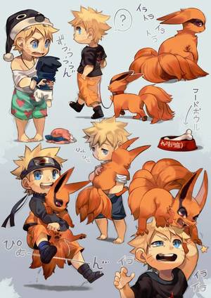 Female Kyuubi Naruto Porn - Naruto ~ Naruto and Kurama Chibis by Uzucake