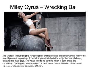 Miley Cyrus Porn Captions - The Male Gaze - Case Studies | PPT