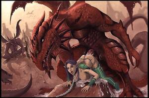 Dragon Monster - monster hentai dragon rape horror