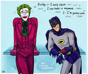 Joker Batman Gay Cartoon Porn - Rule 34 - adam west batjokes batman batman 66 bdsm boner cesar romero  climax clothed sex clown clown makeup daddy daddy kink dc dc comics  domination edging fully clothed garrett strangelove gay