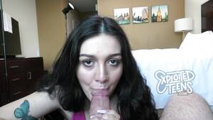 exploited teen blowjobs - This Persian teen amateur gives a messy blowjob | PornTube Â®