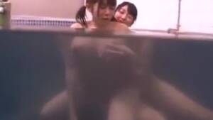 japanese lesbian bath house orgy - Japanese Lesbian Seduces at the Bathhouse - VJAV.com