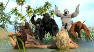 3d gorilla sex cartoon - Whitenightmare - Jane and Gorilla Pt.4 | XXXComics.Org