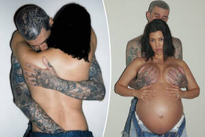 Kourtney Kardashian Blowjob Porn - Travis Barker and Kourtney Kardashian post NSFW photos