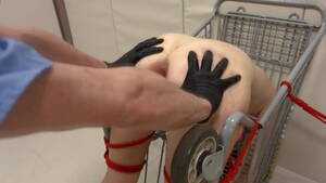 Assylum Porn Shopping Cart - Whore gets painful anal on shopping cart - xcavy.com