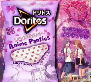 japanese anime panty - We have so many good flavours of Doritos bacon,corn,chedder,taco and