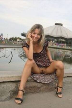 blonde hairy pussy upskirt - Upskirt Collection - upskirt photo gallery - Shiny blonde with hairy pussy