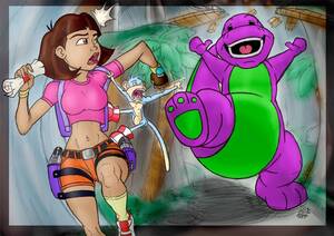 Dora The Explorer Feet Porn - T-Rex Chase : r/alternativeart